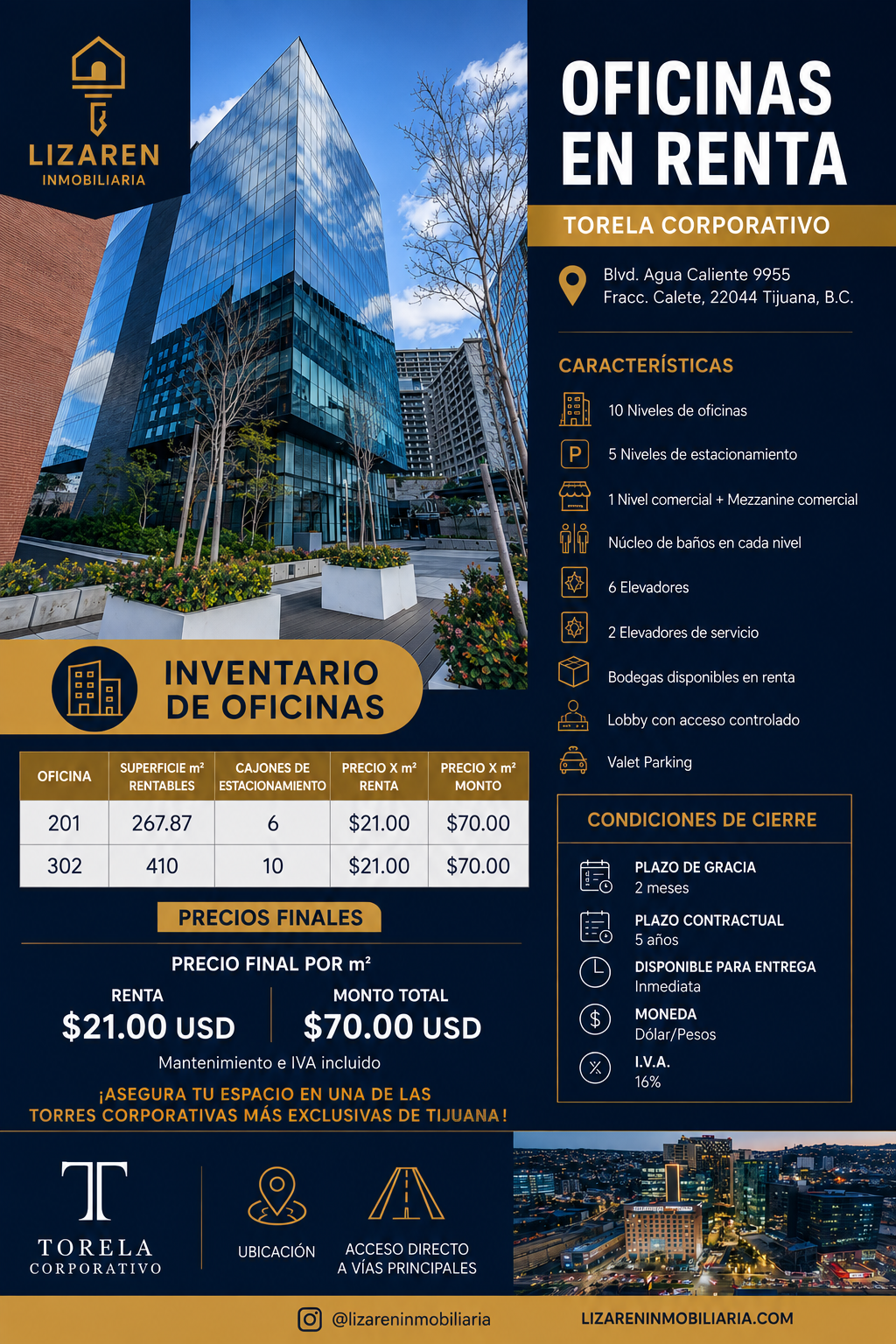 Oficinas en renta Torela en Gabilondo, Tijuana